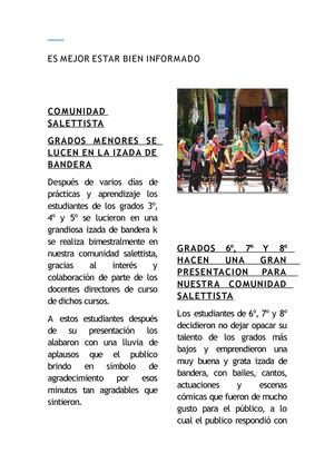 PERIODICO LA SALETTE