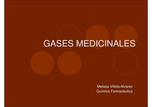 Gases Medicinales y Medicamentos de Control Especial