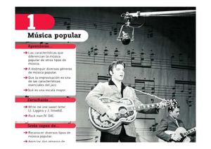 Tema 1 "La música popular" música 3º Eso