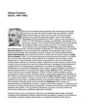 William Faulkner  resumen
