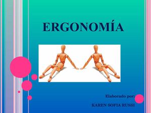 SALUD OCUPACIONAL ERGONOMIA