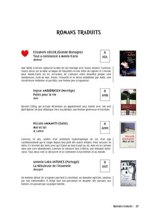 Romans traduits - Alinéa 34