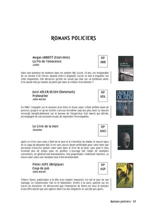 Romans policiers - Alinéa 34