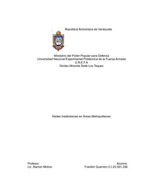Redes en Areas Metropolitanas