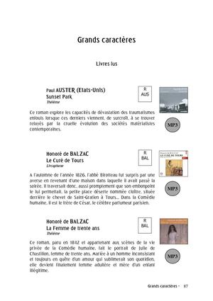 Grands caractères - Alinéa 34