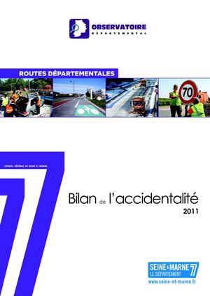 Bilan de l'accidentalité 2011