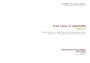 Saint-Nolff - PLU - Règlement Approbation