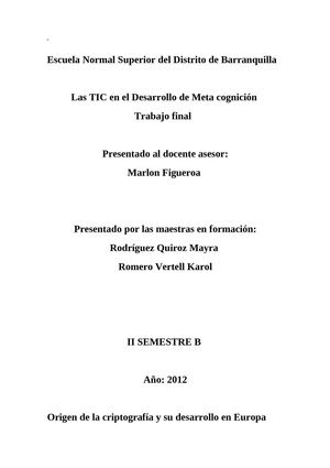 Historia de criptograma 