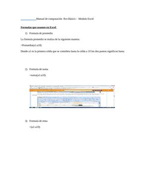 Manual de excel 