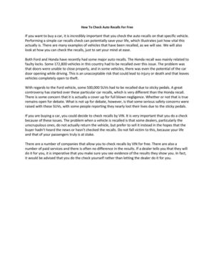 How To Check Auto Recalls For Free