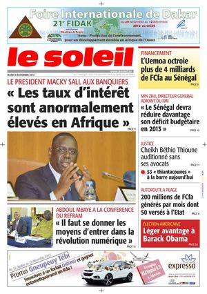 Edition du 6 Novembre 2012