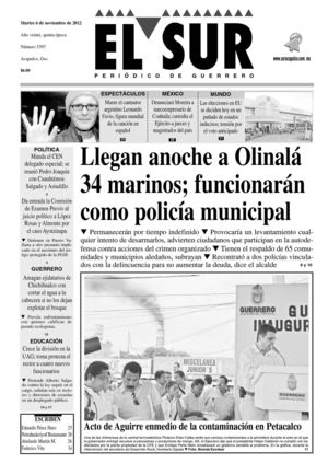 El Sur 6 de Noviembre de 2012