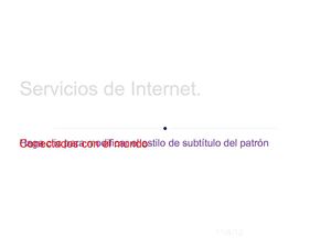 Servicios de Internet.