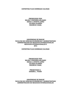 EXPORTING HORMIGA CULONA 