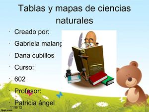 tablas y graficos de ciencias naturales