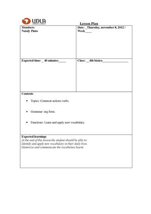 Lesson plan