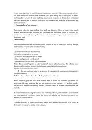 Be a Master of Email Marketing