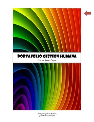 Portafolio Gestion Humana Juanita Suarez Caypa