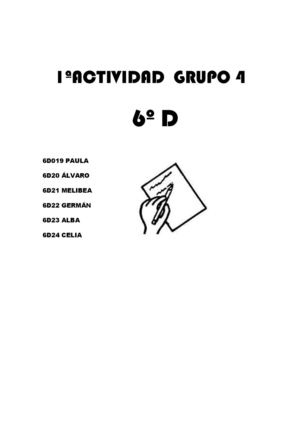 ACTIVIDAD 1ª GRUPO 4 6º D