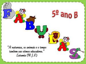 Fábulas - 5º ano B