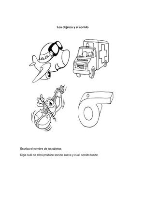los objetos y el sonido
