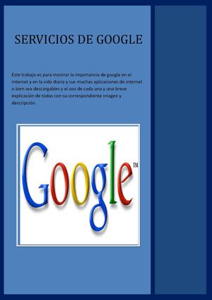 Servicios de google