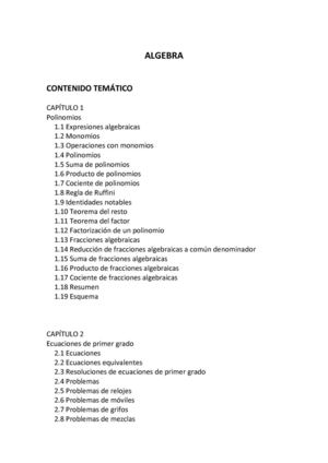 contenido curso algebra