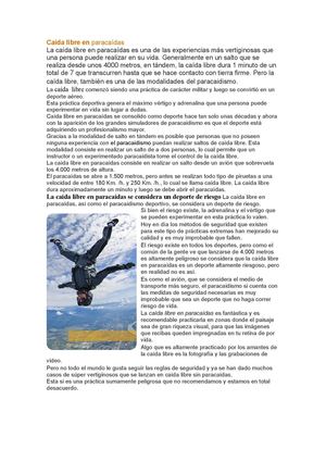 CAÍDA LIBRE EN PARACAIDISMO