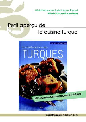 Médiathèque Romorantin : petit aperçu de la cuisine turque