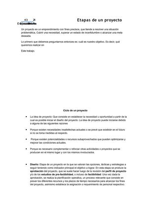 Etapas de un proyecto (tic)