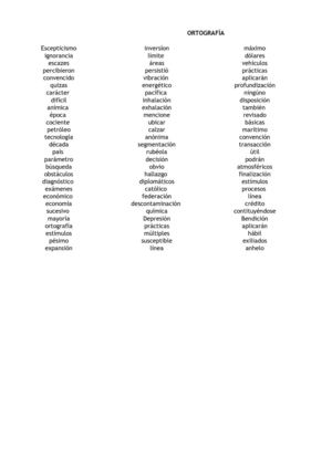 Ortografía 