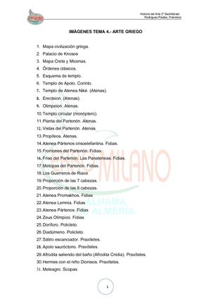 IMÁGENES TEMA 4.- ARTE GRIEGO