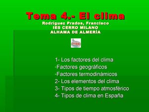 TEMA 4.- CLIMAS DE ESPAÑA 2