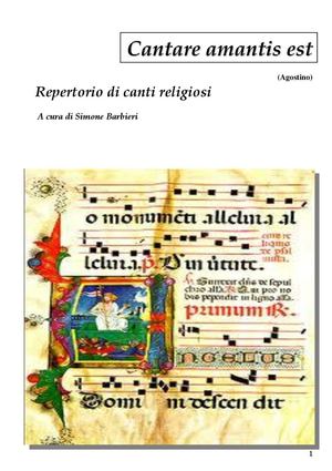 CANTARE AMANTIS EST (S.Agostino)