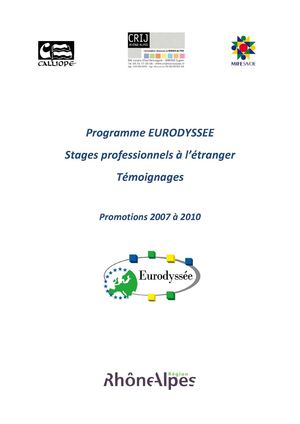 Témoignages de stagiaires Eurodyssée