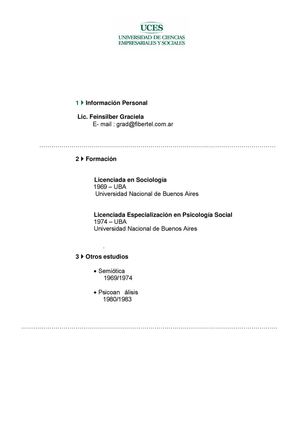 Lic. Feinsilber Graciela