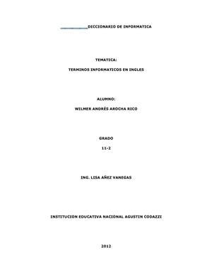 diccionario de informatica