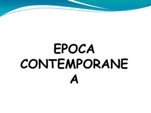 Diapositivas Epoca Contemporanea