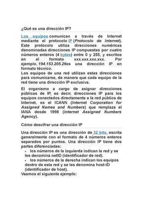 DIRECCION IP