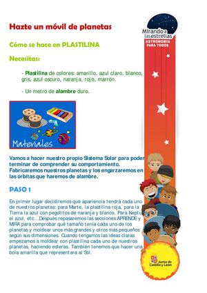 EL MÓVIL DE LOS PLANETAS