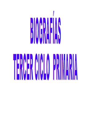 BIOGRAFÍAS TERCER CICLO