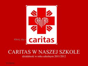 Caritas w naszej szkole (2011/2012)