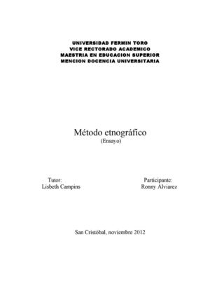 metodo etnografico 