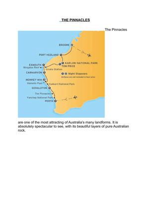 The Pinnacles and Uluru