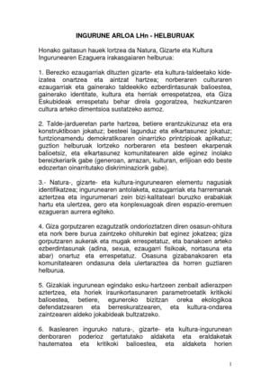 INGURUNEA helburuak-edukiak-ebaluatzeko irizpideak 3 zikloa