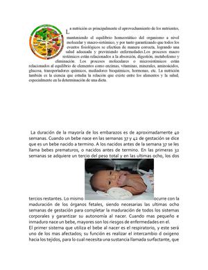 La nutrición es principalmente el aprovechamiento de los nutrientes