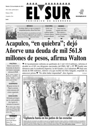 El Sur 13 de Noviembre de 2012