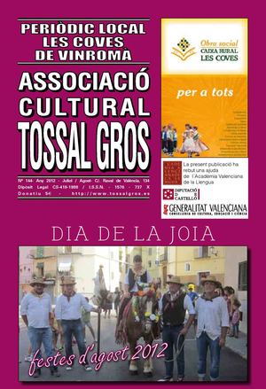 Tossal Gros nº 144, Juliol-Agost 2012