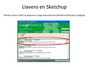 Llavero- Sketchup