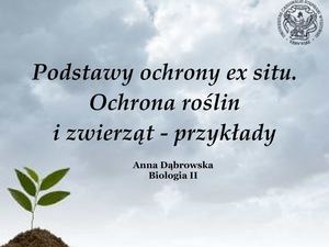 Podstawy Ochrony ex-situ